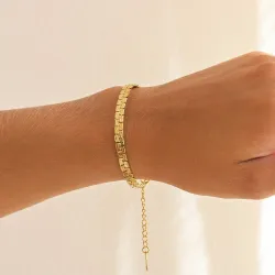 vattentät armband i förgyllt stål  x 4,6 mm  - OCEANA