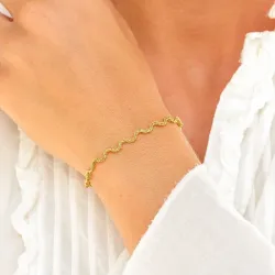 vattentät armband i förgyllt stål  x 4,0 mm  - OCEANA