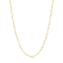 vattentät hjärta halsband i förgyllt stål - OCEANA