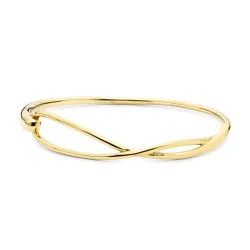 vattentät armring i förgyllt stål 68 mm x 11,7 mm  - OCEANA