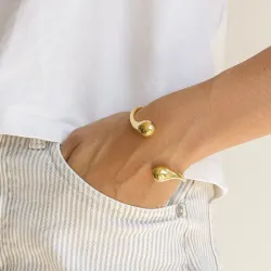 vattentät armring i förgyllt stål 59 mm x 13,0 mm  - OCEANA