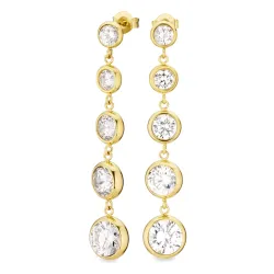 vattentät örhängen i förgyllt stål - OCEANA