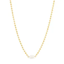 vattentät halsband i förgyllt stål - OCEANA