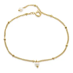 vattentät pärla armband i förgyllt stål - OCEANA