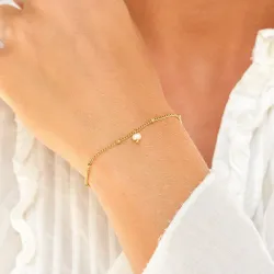 vattentät pärla armband i förgyllt stål - OCEANA