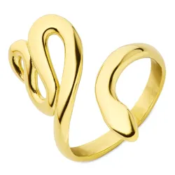 vattentät ormar ring i förgyllt stål - OCEANA