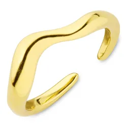 vattentät ring i förgyllt stål - OCEANA