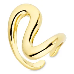 vattentät ring i förgyllt stål - OCEANA