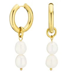 vattentät pärla creol i förgyllt stål - OCEANA