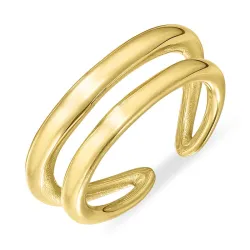 vattentät ring i förgyllt stål - OCEANA