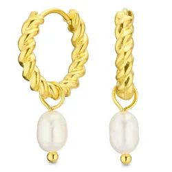 vattentät pärla creol i förgyllt stål - OCEANA