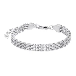 vattentät armband i stål 16 cm  + 5 cm x 6 mm  - OCEANA