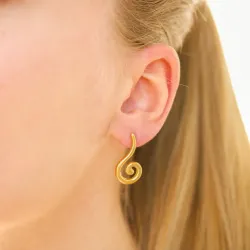 vattentät örhängen i förgyllt stål - OCEANA