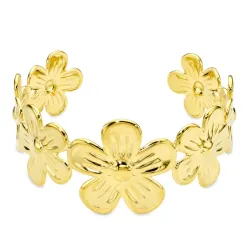 vattentät blommor armband i förgyllt stål - OCEANA
