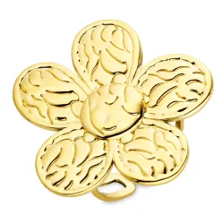 vattentät blommor ring i förgyllt stål - OCEANA