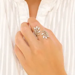 vattentät blad ring i stål - OCEANA