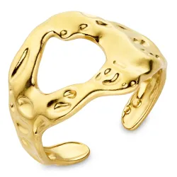 vattentät ring i förgyllt stål - OCEANA