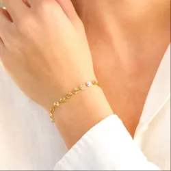 vattentät armband i förgyllt stål - OCEANA