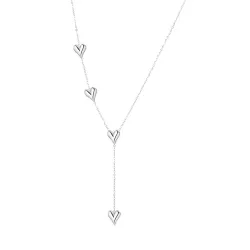 vattentät hjärta halsband i stål - OCEANA