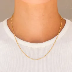 vattentät halsband i förgyllt stål 45 cm x 1,7 mm  - OCEANA