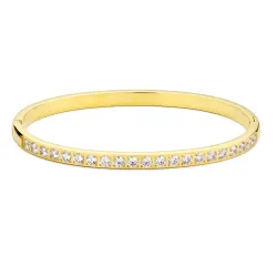 vattentät zirkon armband i förgyllt stål - OCEANA