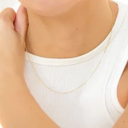 vattentät halsband i förgyllt stål 45 cm x 1,4 mm  - OCEANA