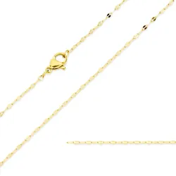 vattentät halsband i förgyllt stål 45 cm x 1,4 mm  - OCEANA