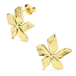 vattentät blommor örhängen i förgyllt stål - OCEANA