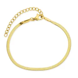 vattentät ormarmband i förgyllt stål 16+5 cm x 2,5 mm  - OCEANA