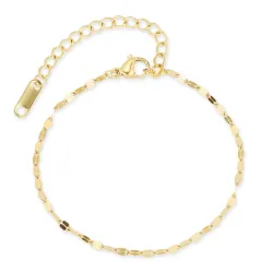 vattentät armband i förgyllt stål 16+5 cm x 2 mm  - OCEANA