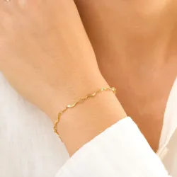 vattentät armband i förgyllt stål 16+5 cm x 2,7 mm  - OCEANA