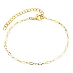 vattentät armband i förgyllt stål 16+5 cm x 2 mm  - OCEANA