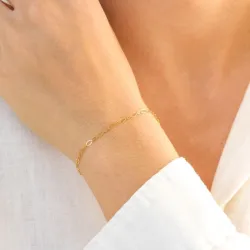 vattentät armband i förgyllt stål 16+5 cm x 2 mm  - OCEANA