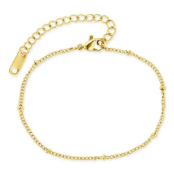 vattentät kula armband i förgyllt stål 16+5 cm x 2,0 mm  - OCEANA