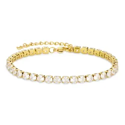 vattentät zirkon armband i förgyllt stål - OCEANA