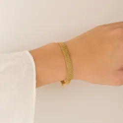 vattentät armband i förgyllt stål  x 6 mm  - OCEANA
