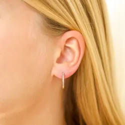 17 mm vattentät zirkon creol i förgyllt stål - OCEANA