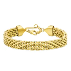 vattentät murstensarmband i förgyllt stål  x 8 mm  - OCEANA