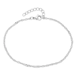 vattentät singapore armband i stål  x 2,0 mm  - OCEANA