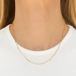 vattentät halsband i förgyllt stål  x 1,0 mm  - OCEANA