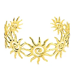 vattentät sol armring i förgyllt stål  x 35 mm  - OCEANA