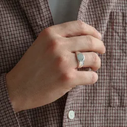 vattentät oval ring i stål