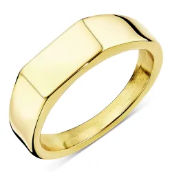 vattentät ring i förgyllt stål