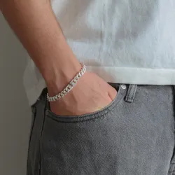 vattentät armband i stål  x 7,0 mm 