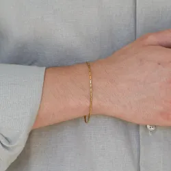 vattentät armband i förgyllt stål  x 1,5 mm 
