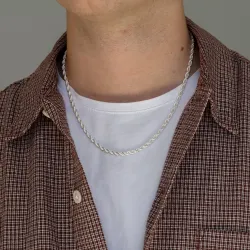 vattentät halsband i stål  x 4,0 mm 