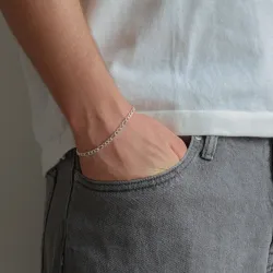 vattentät armband i stål  x 4,0 mm 