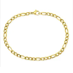 vattentät armband i förgyllt stål  x 4,0 mm 