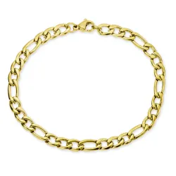vattentät armband i förgyllt stål  x 5,0 mm 