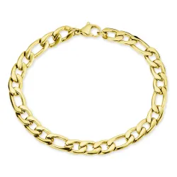 vattentät armband i förgyllt stål  x 7,0 mm 